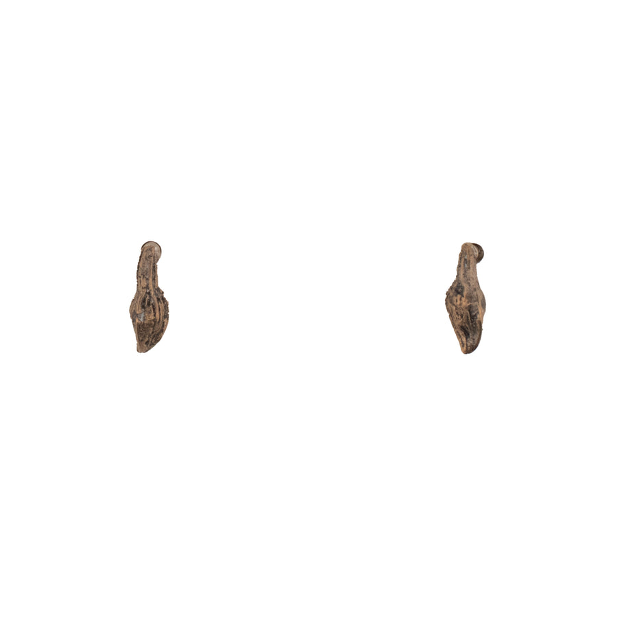 bronze small bud earrings 3