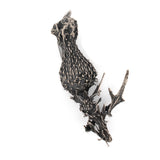 sterling silver bull thistle brooch