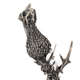 sterling silver bull thistle brooch