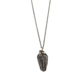 sterling silver dandelion bud necklace