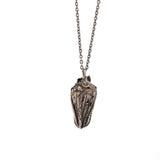 sterling silver dandelion bud necklace