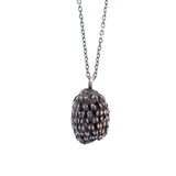 sterling silver seed pod necklace