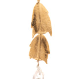 gold vermeil double holiday cactus necklace with pearl