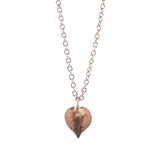 bronze string of hearts necklace 4