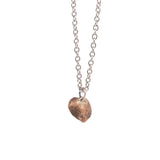 bronze string of hearts necklace 8