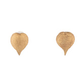 gold vermeil string of hearts succulent earring studs