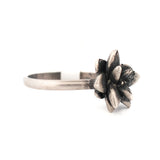 sterling silver floral succulent ring 3
