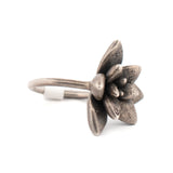 sterling silver floral succulent ring 1