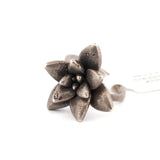 sterling silver floral succulent ring 1
