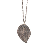 sterling silver peperomia leaf necklace 3