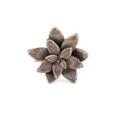sterling silver floral succulent ring 5