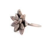 sterling silver floral succulent ring 5