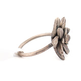 sterling silver floral succulent ring 5