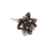 sterling silver floral succulent ring 4