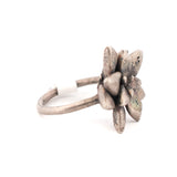 sterling silver floral succulent ring 10