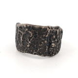 sterling silver open-back bark band 2