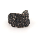 sterling silver open-back bark band 2