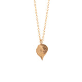 gold vermeil string of hearts necklace 3