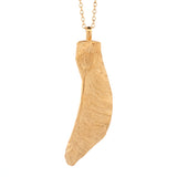 maple seed wing necklace
