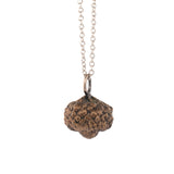 bronze whole acorn necklace