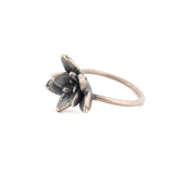 sterling silver floral succulent ring 12