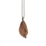 bronze rounded succulent petal necklace