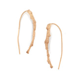 gold vermeil short twig earrings