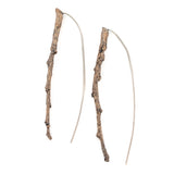 bronze long twig earrings 1