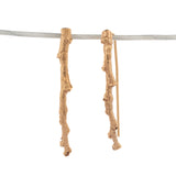 gold vermeil short twig earrings 2