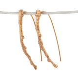 gold vermeil short twig earrings 2