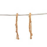 gold vermeil short twig earrings 3