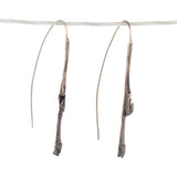 sterling silver willow twig earrings