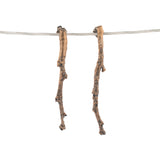 bronze long twig earrings 3