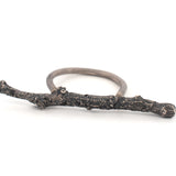 sterling silver twig ring 2