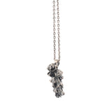 sterling silver winter flower necklace