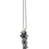 sterling silver winter flower necklace
