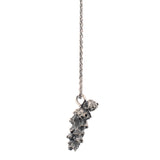 sterling silver winter flower necklace