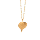 gold vermeil string of hearts necklace 1