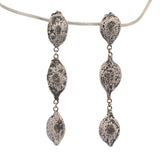 sterling silver palo verde pod earrings