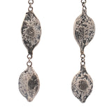 sterling silver palo verde pod earrings