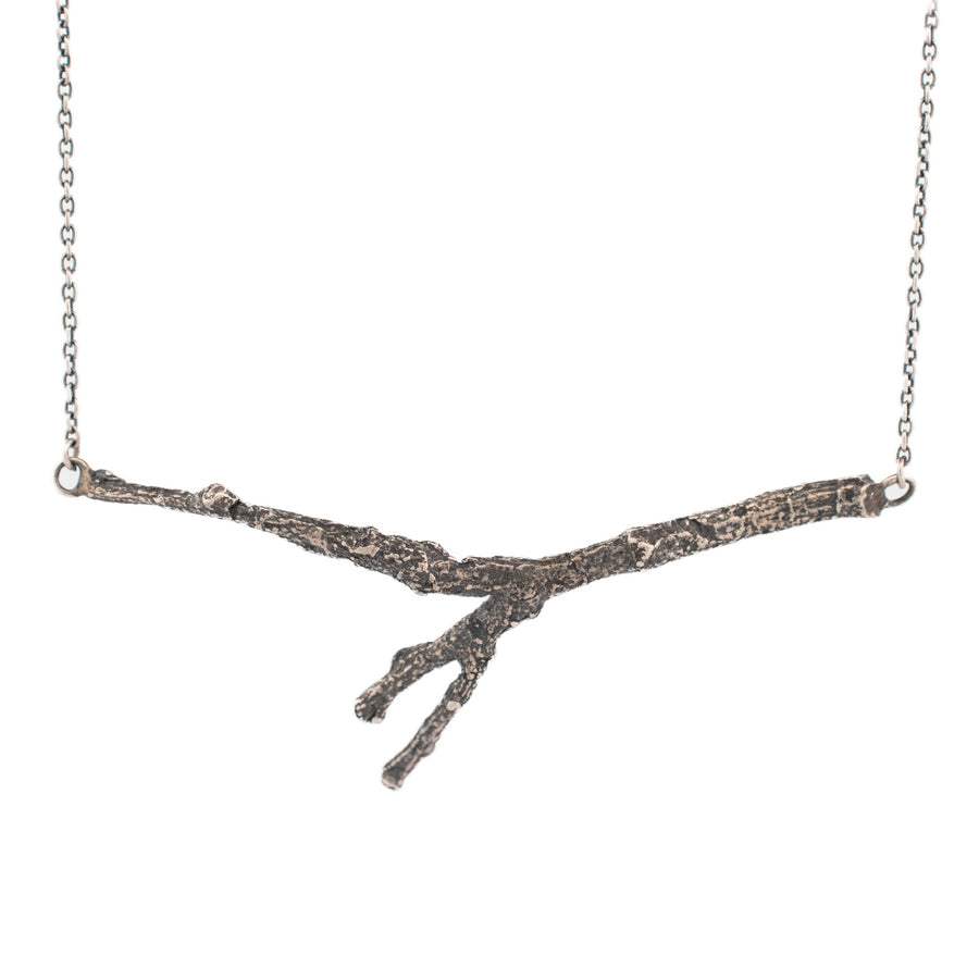 sterling silver medium twig necklace