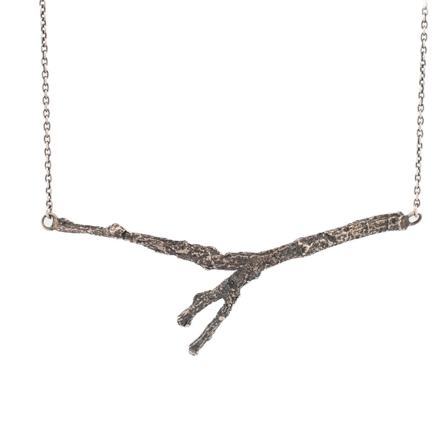 sterling silver medium twig necklace