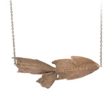 bronze holiday cactus link necklace
