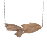 bronze holiday cactus link necklace