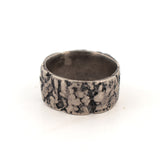 sterling silver bark band
