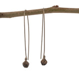 bronze chive bud earrings 1