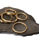 Gold willow ring stacking ring