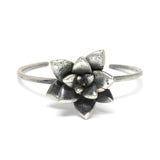 large single floral succulent cuff bracelet