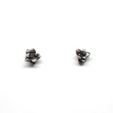 floral succulent earrings :  studs