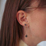 floral succulent earrings : drop